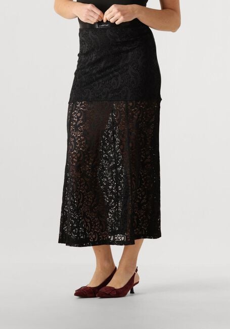Zwarte HAUTE L'AMITIÉ Rokken SUMMER LACE SKIRT - large