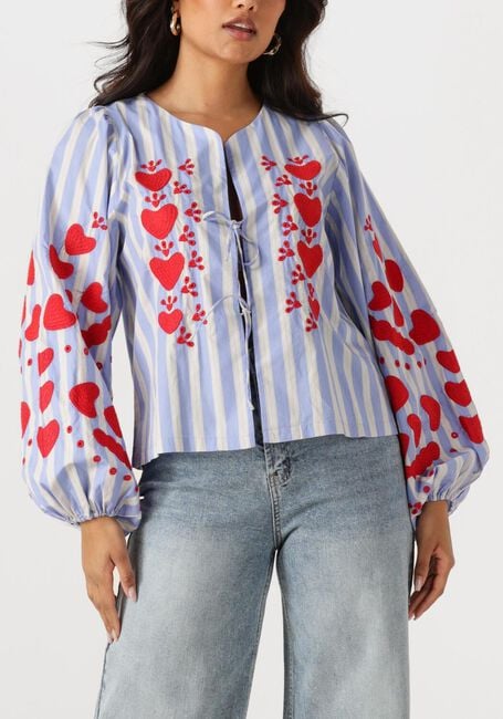 Blauwe SISSEL EDELBO Blouses ELISABETH TOP - large