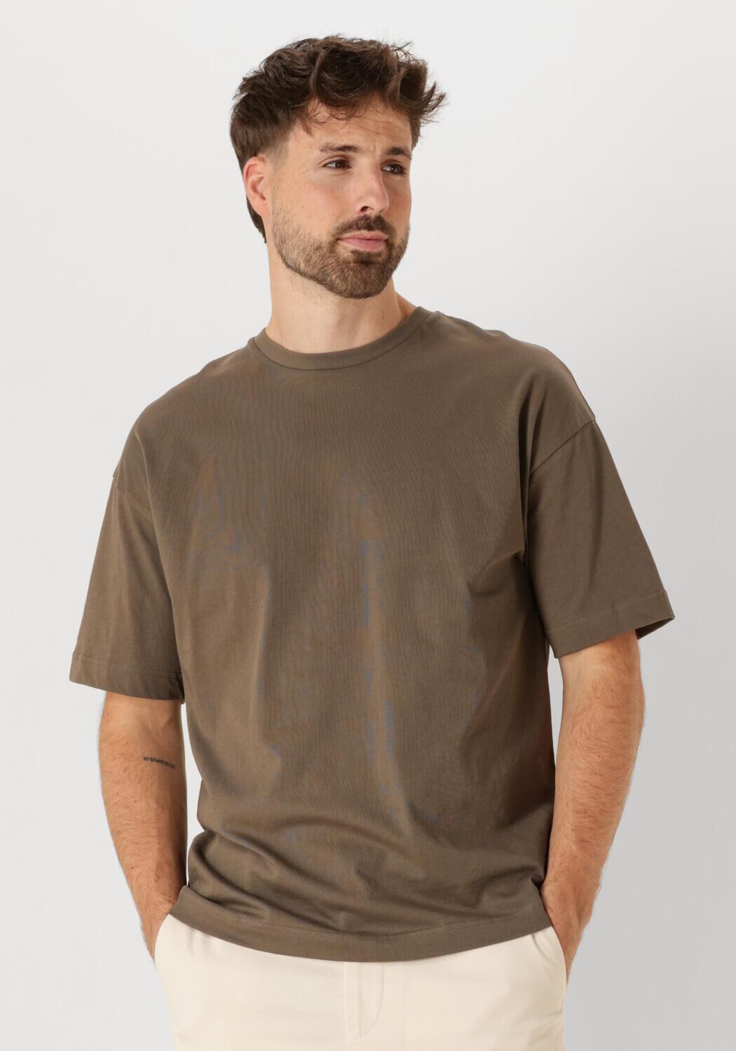 Drykorn T-Shirt Heren Kayro 520198, Maat: XXL, Kleur: Olijf afbeelding 1
