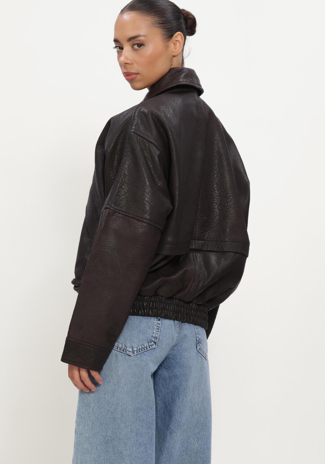 Bruine ALTER EGO Jack RIVER LEATHER JACKET - large