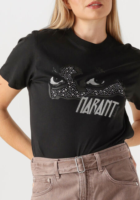 Zwarte MARANT ETOILE T-shirt ZOELINE TEE SHIRT - large