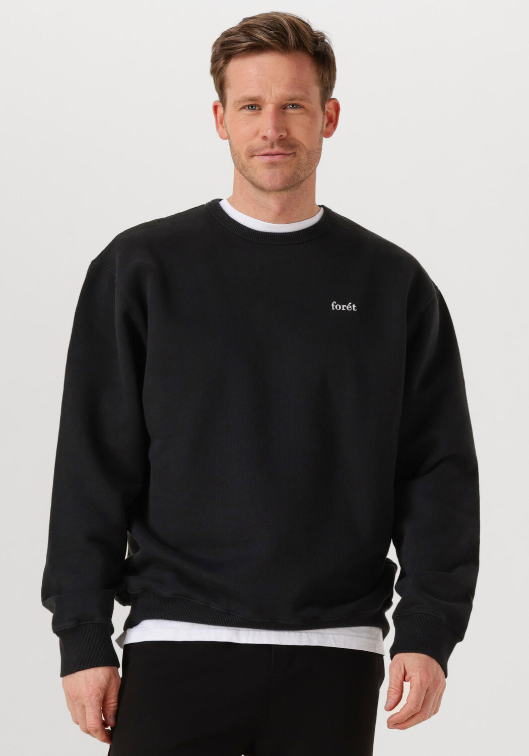 Forét Sweater Heren Noon Sweatshirt, Maat: S, Kleur: Zwart afbeelding 1