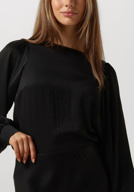 Zwarte SUMMUM Top TOP LONG SLEEVES SILKY TOUCH - large