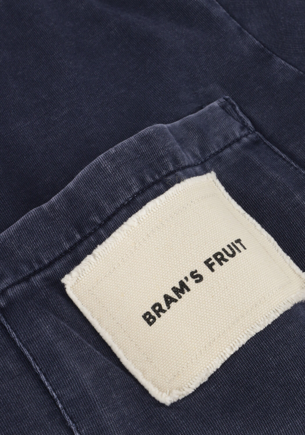 Donkerblauwe BRAM'S FRUIT T-shirt CHEST POCKET TSHIRT - large