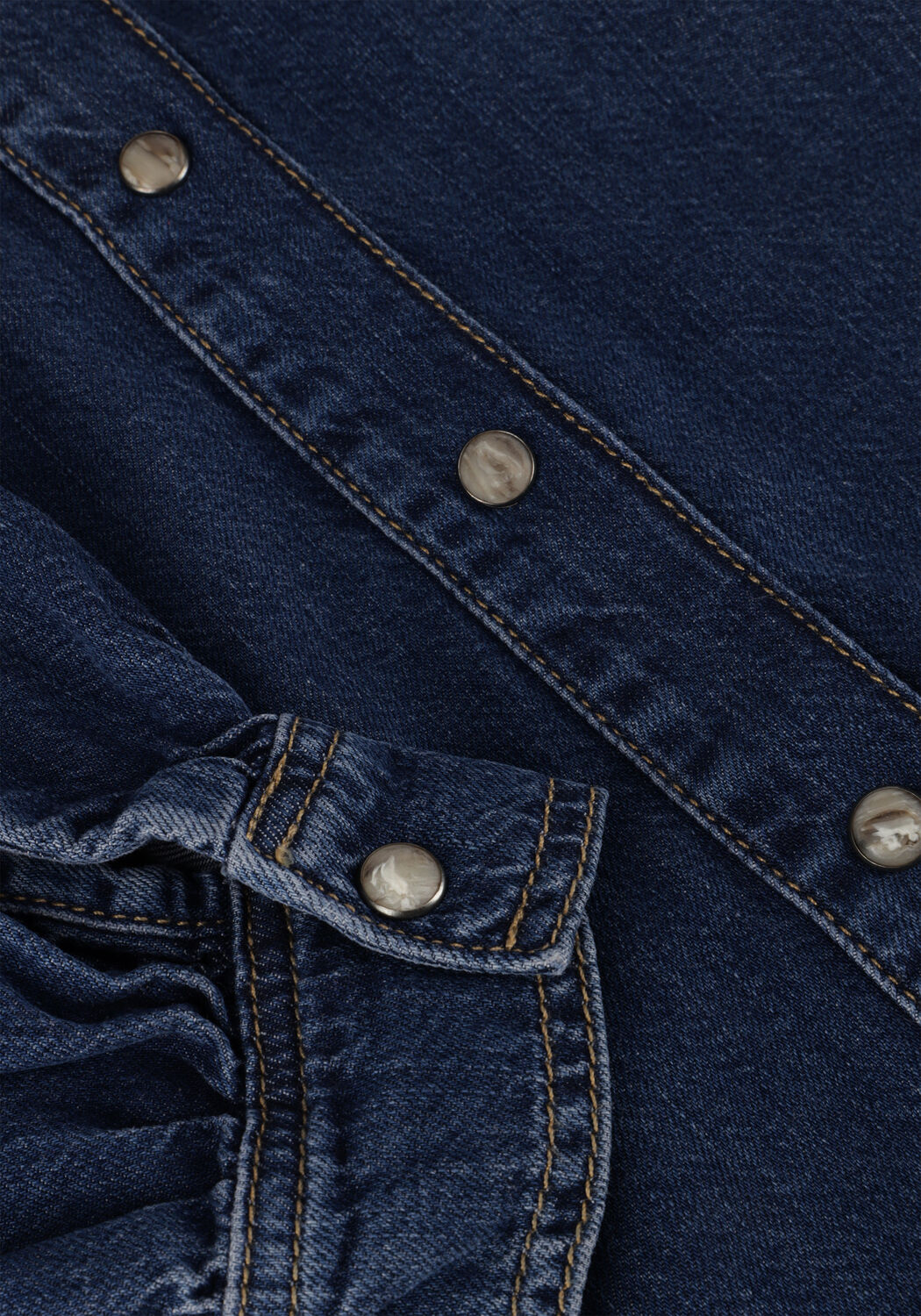 Blauwe SUMMUM Blouses DENIM BLOUSE LIGHTWEIGHT COTTON TENCEL - large