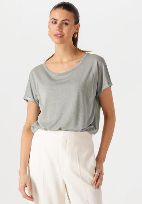 Grijze MOS MOSH T-shirt MMKAY TEE - large