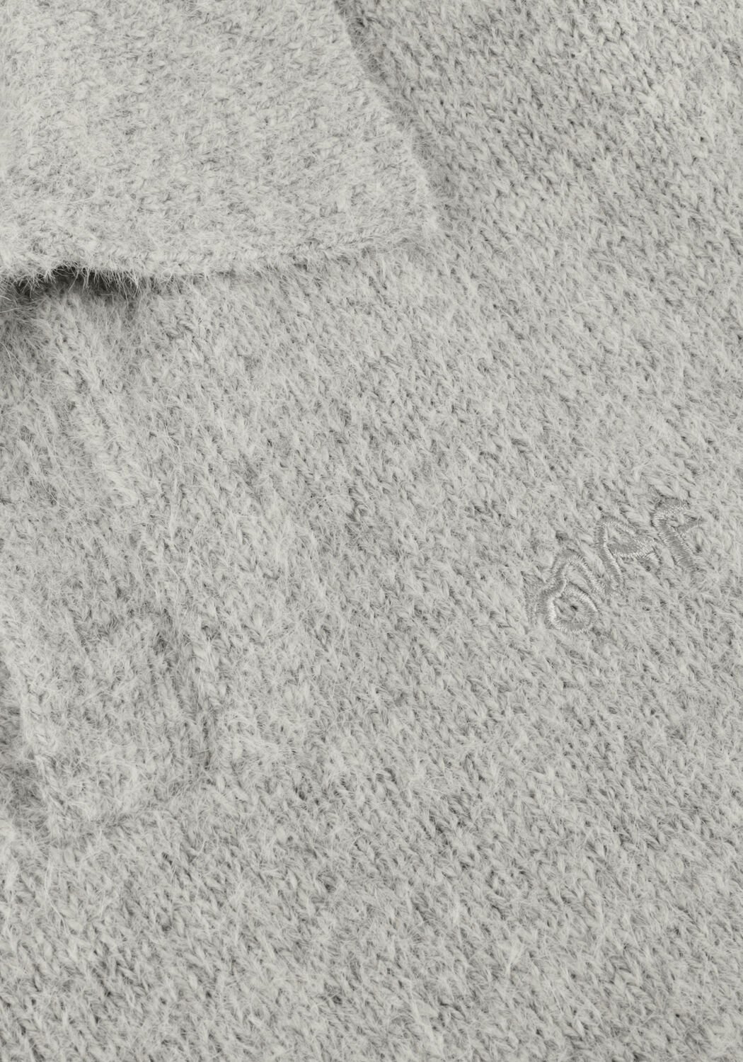 Lichtgrijze OLAF HUSSEIN Polo SIGNATURE KNITTED POLO - large