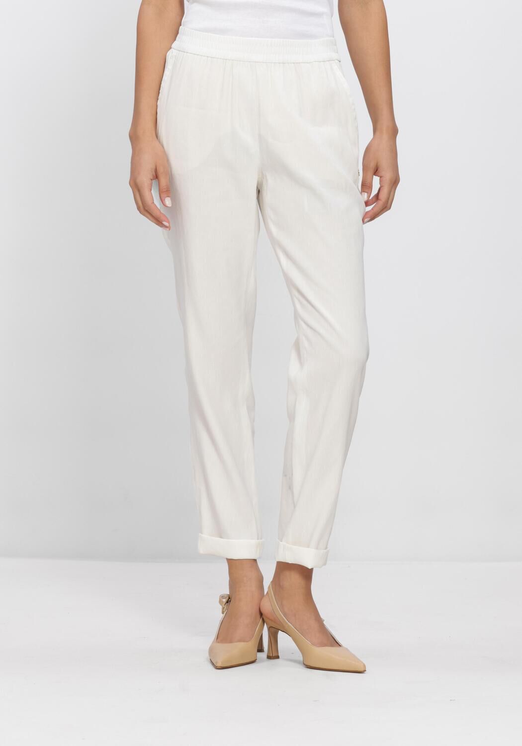 Gebroken wit MARC CAIN COLLECTION Pantalon AC81.59W70 - large
