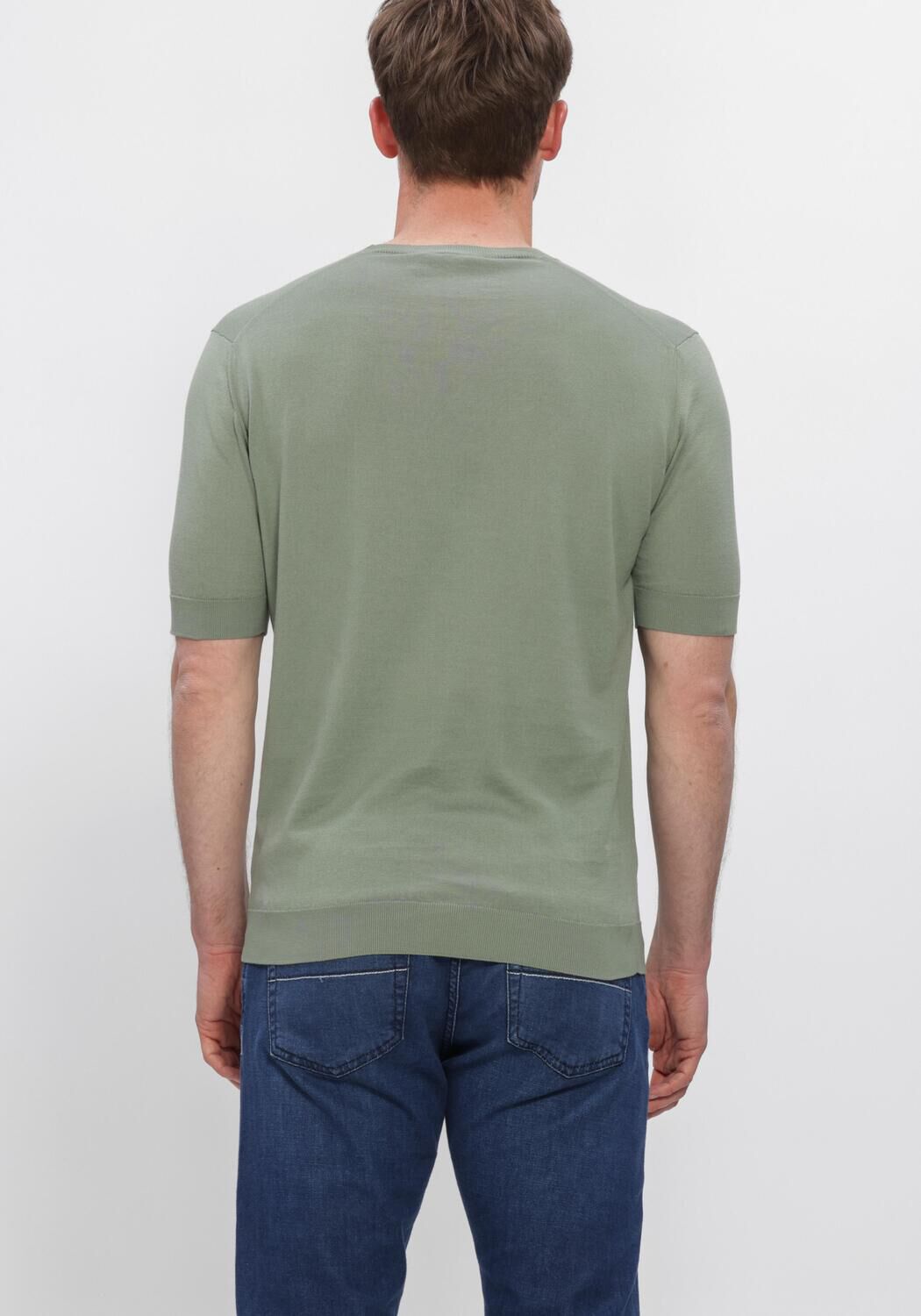 Groene FILIPPO DE LAURENTIIS T-shirt G. COLLO MC - large