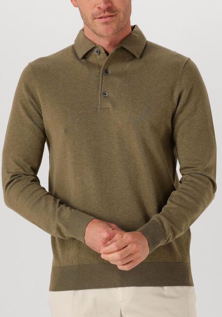 Olijf PROFUOMO Polo POLO ONEPIECE LS - large