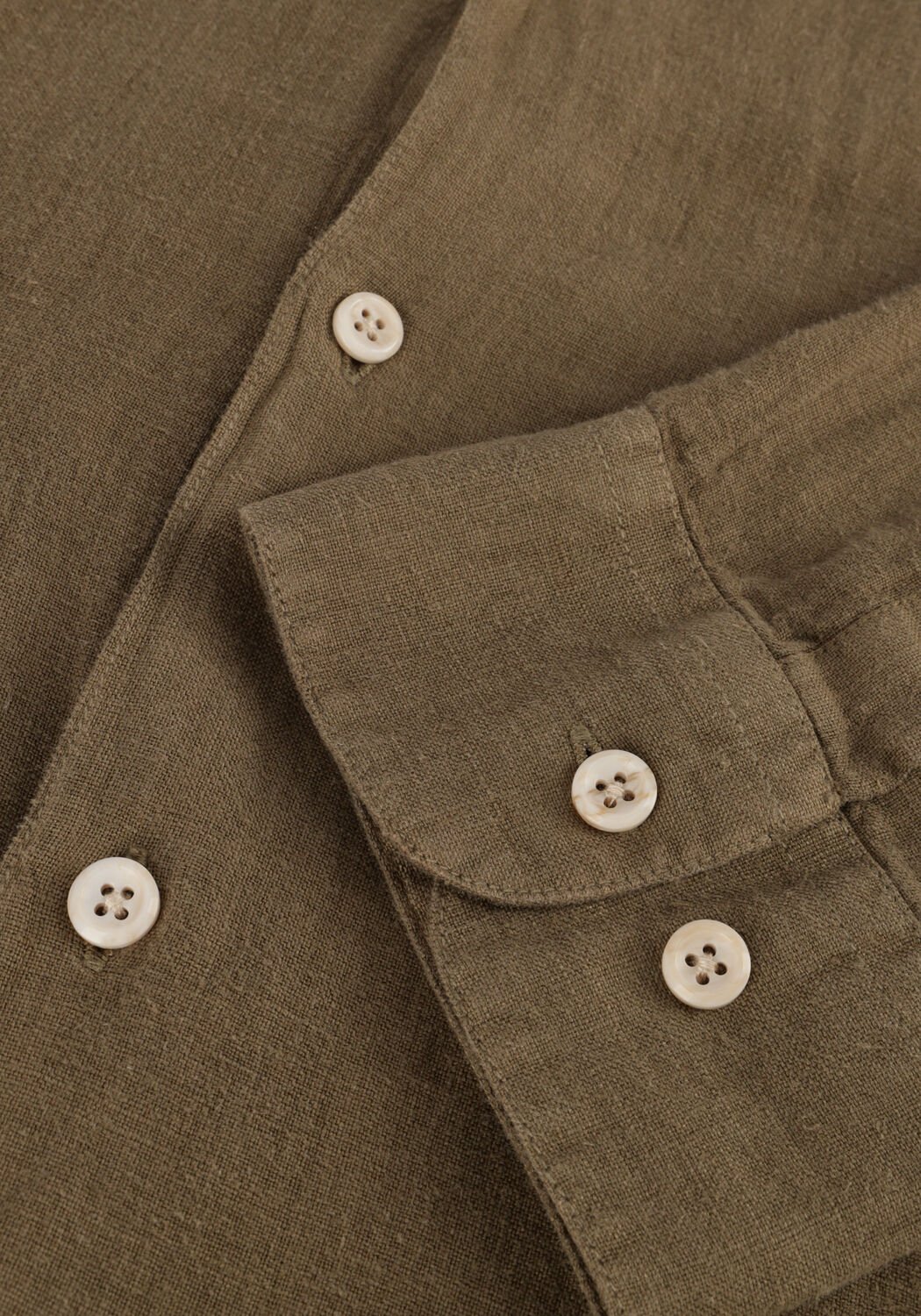 Olijf THE GOODPEOPLE Casual overhemd SOHO - large