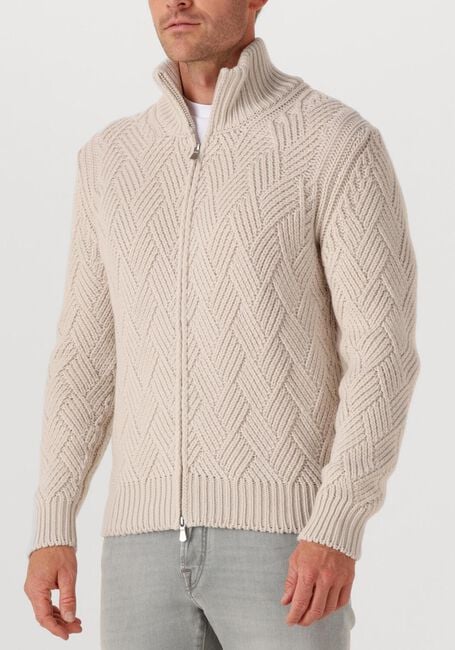 Beige GRAN SASSO Truien/vesten JACKET ZIP C 15554 - large