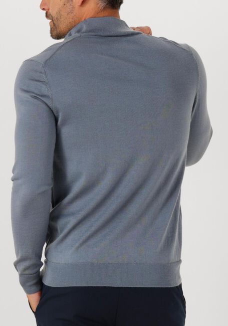 Donkerblauwe PROFUOMO Trui PULLOVER HALF ZIP MERINO - large
