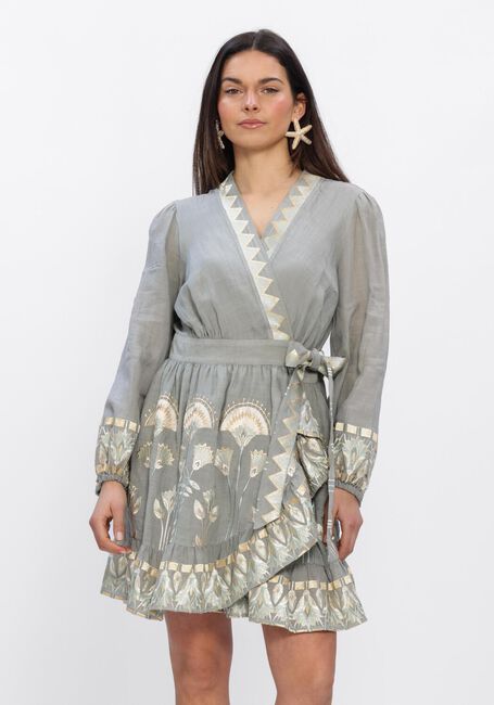 Grijze GREEK ARCHAIC KORI Mini jurk S6K-4073174 - large