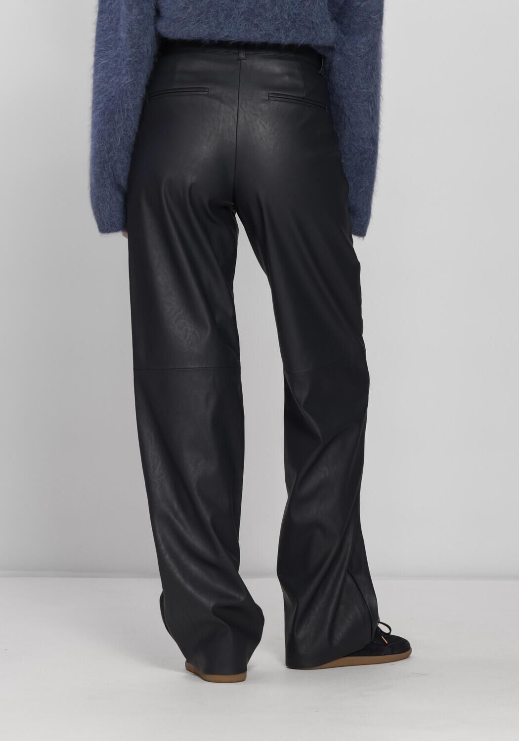 Blauwe KNIT-TED Broeken NAOMI PANTS - large