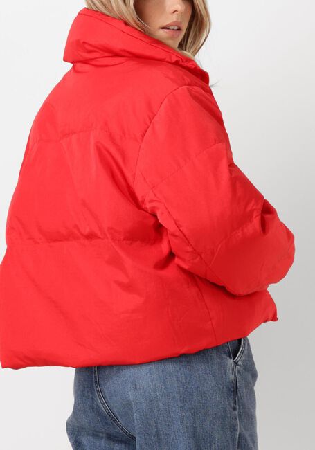 Rode CO'COUTURE Gewatteerde jas FROSTY CROP PURR JACKET - large