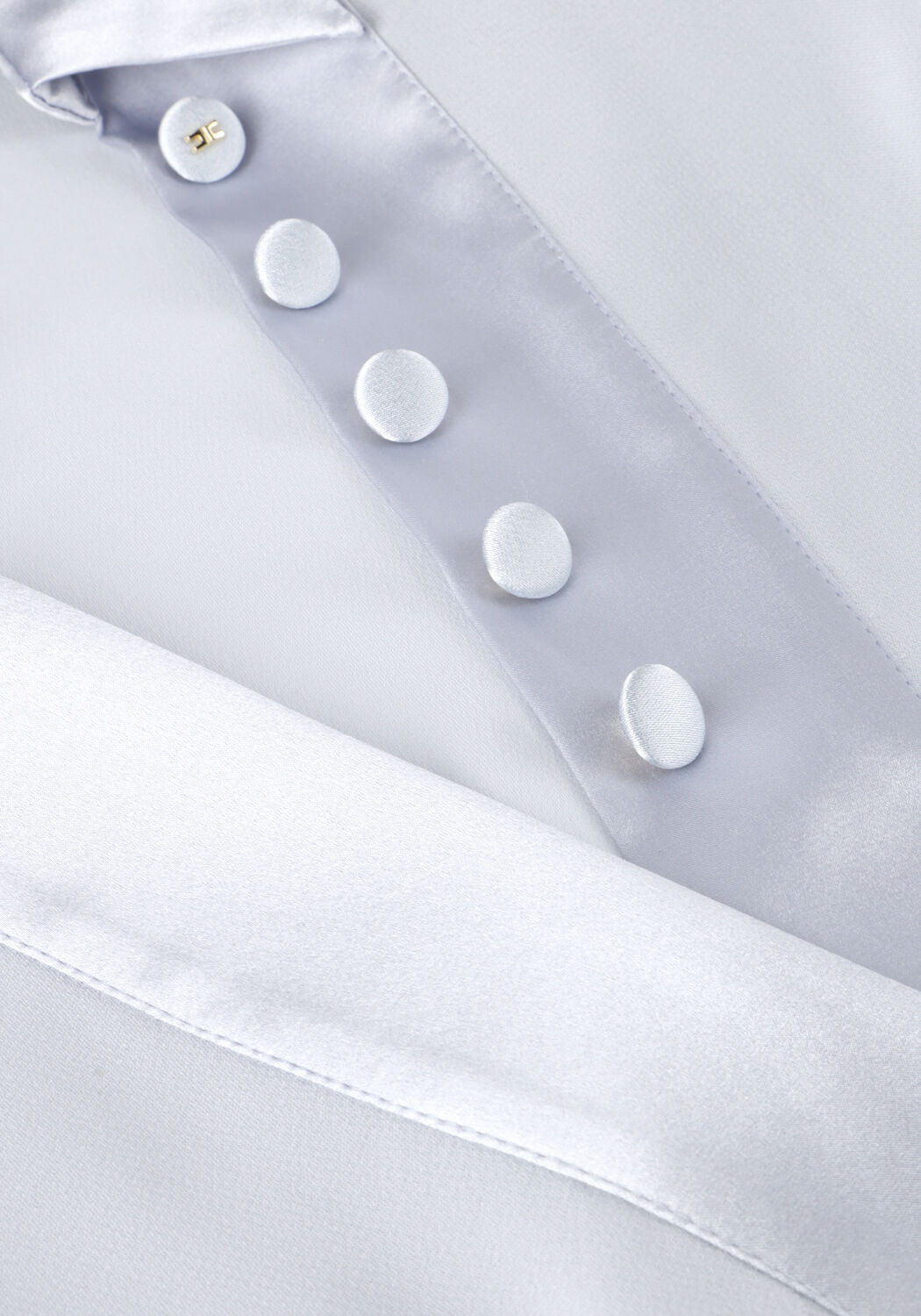 Lichtgrijze ELISABETTA FRANCHI Blouses BODY SHIRT - large