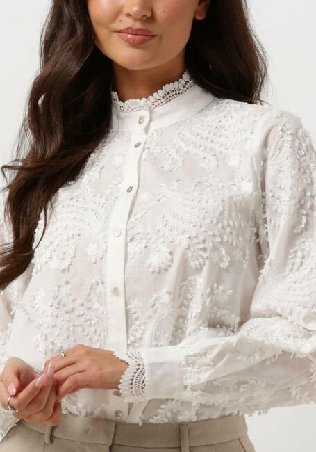 Witte BRUUNS BAZAAR Blouses LINGON CHARLOTTA SHIRT - large