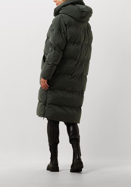 Khaki BLONDE08 Gewatteerde jas LANG DOORGESTIKTE JAS - large