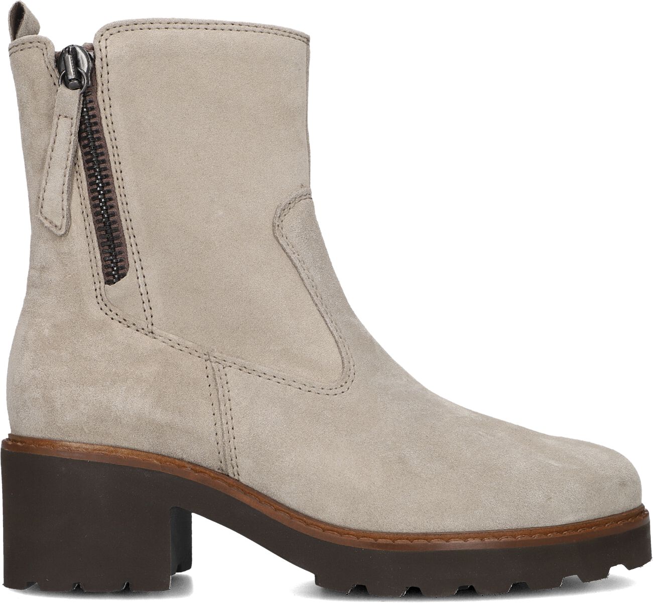 GABOR Boots Dames 631.1 Maat: 41 Materiaal: Suède Kleur: Taupe