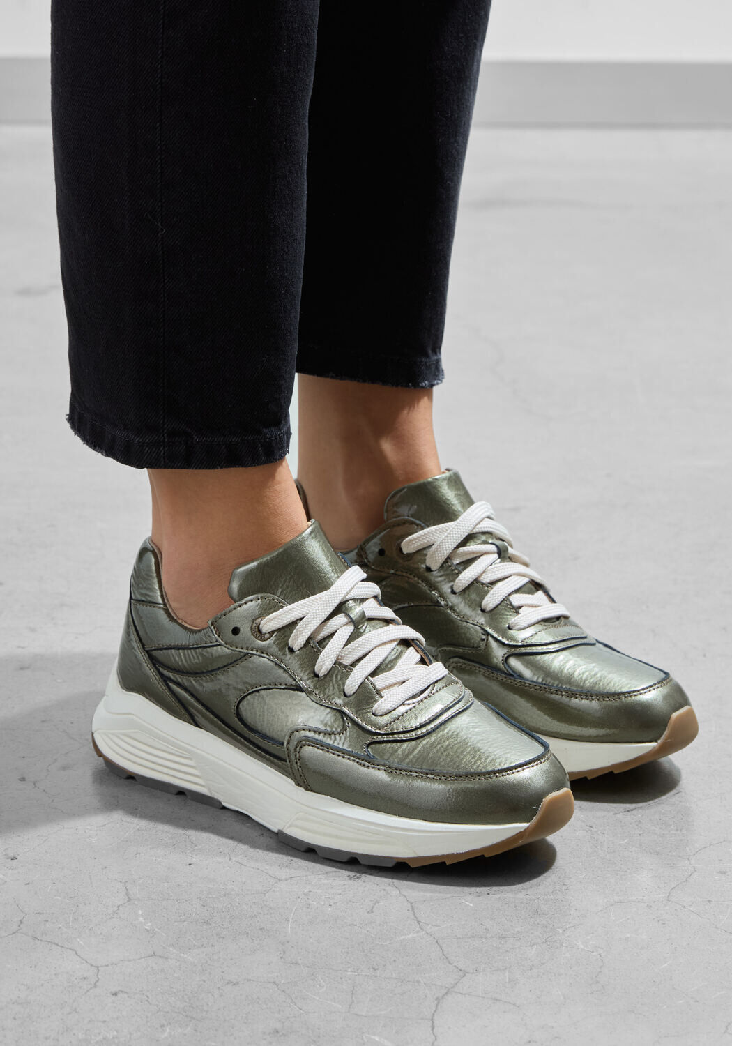 Groene XSENSIBLE Sneakers LAK G SNEAKER Assem