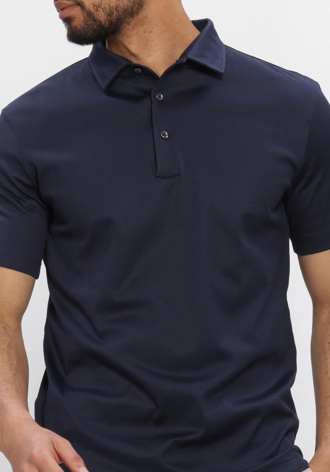 Donkerblauwe VALENZA Polo SUPIMA POLO SCHILLER COLLAR S/S - large