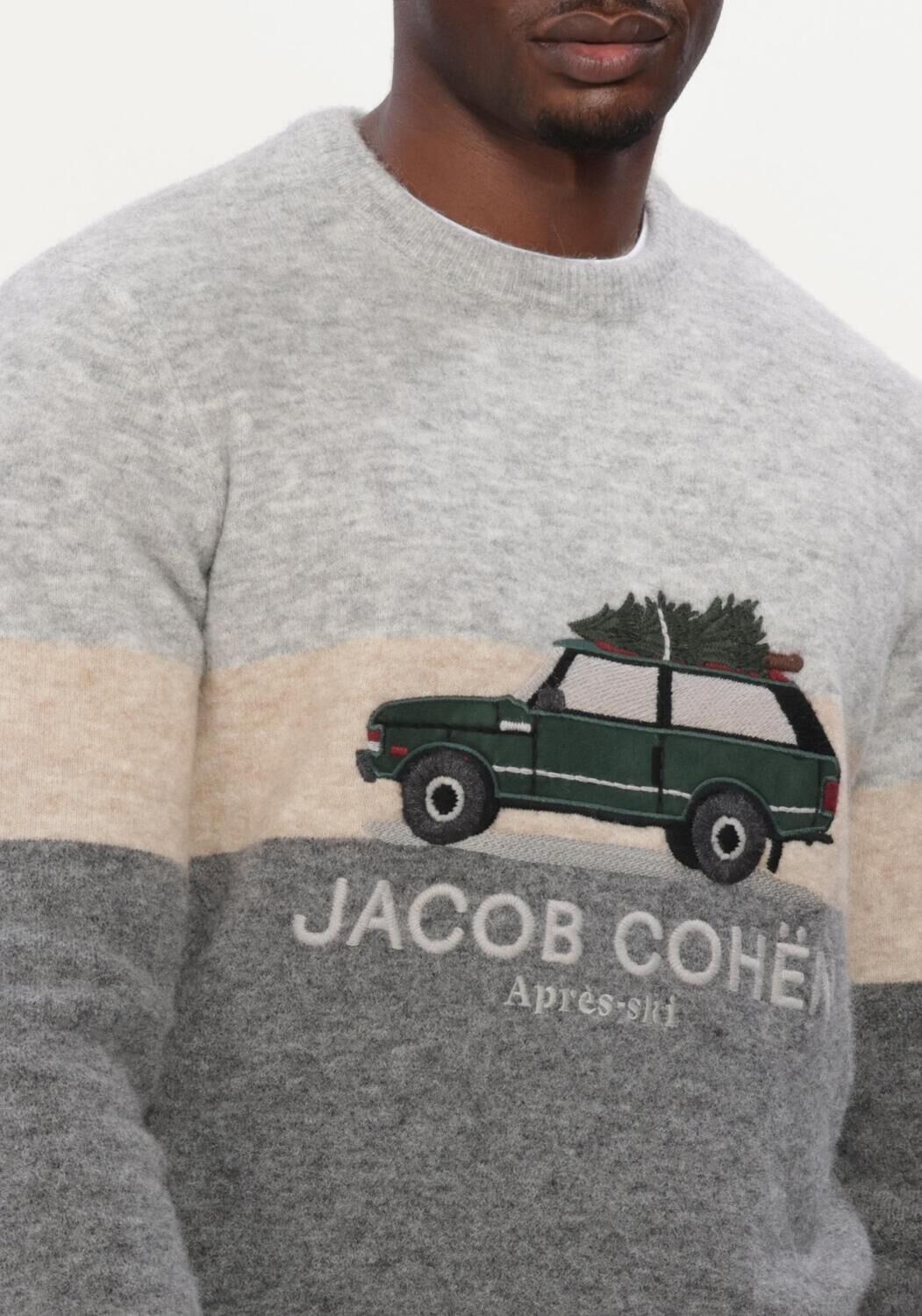 Multi JACOB COHEN Trui GIROCOLLO RASATO RICAMO RANGE ROVER - large