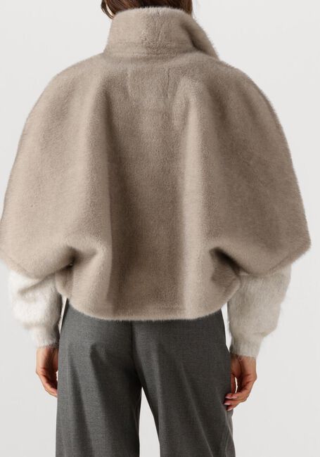 Taupe ALTER EGO Faux fur jas LENA - large