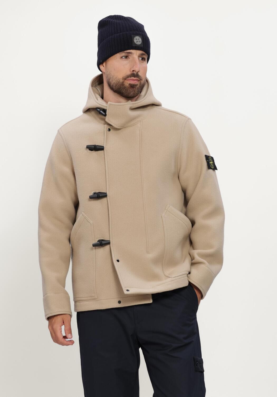 Beige STONE ISLAND Jack SHORT PARKA S0453 - large
