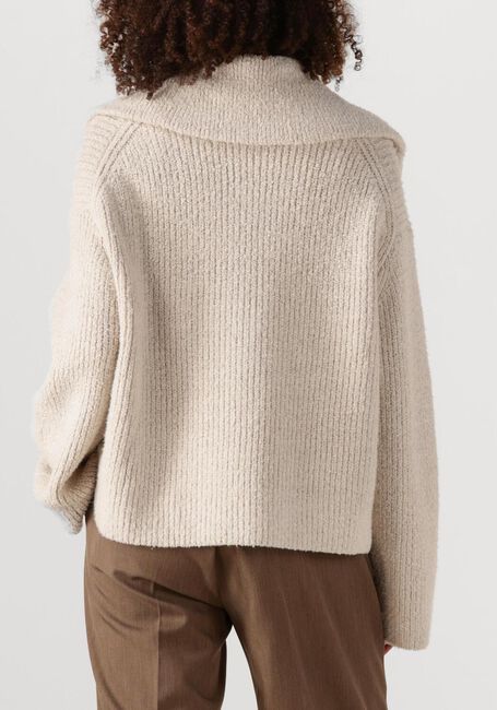 Beige SECOND FEMALE Coltrui GERDA KNIT ZIP COLLAR - large