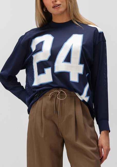 Donkerblauwe HAUTE L'AMITI&Eacute; Tops & T-shirts AMERICAN FOOTBALL LS TEE - large