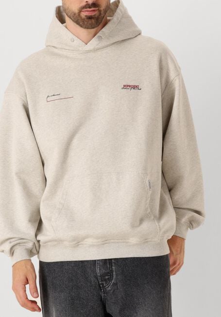 Grijze REPRESENT Sweater PATRON OF THE CLUB HOODIE - large