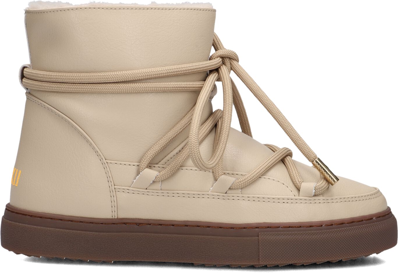 Inuikii Vachtlaarzen Dames Grape, Maat: 37, Materiaal: Leer, Kleur: Beige