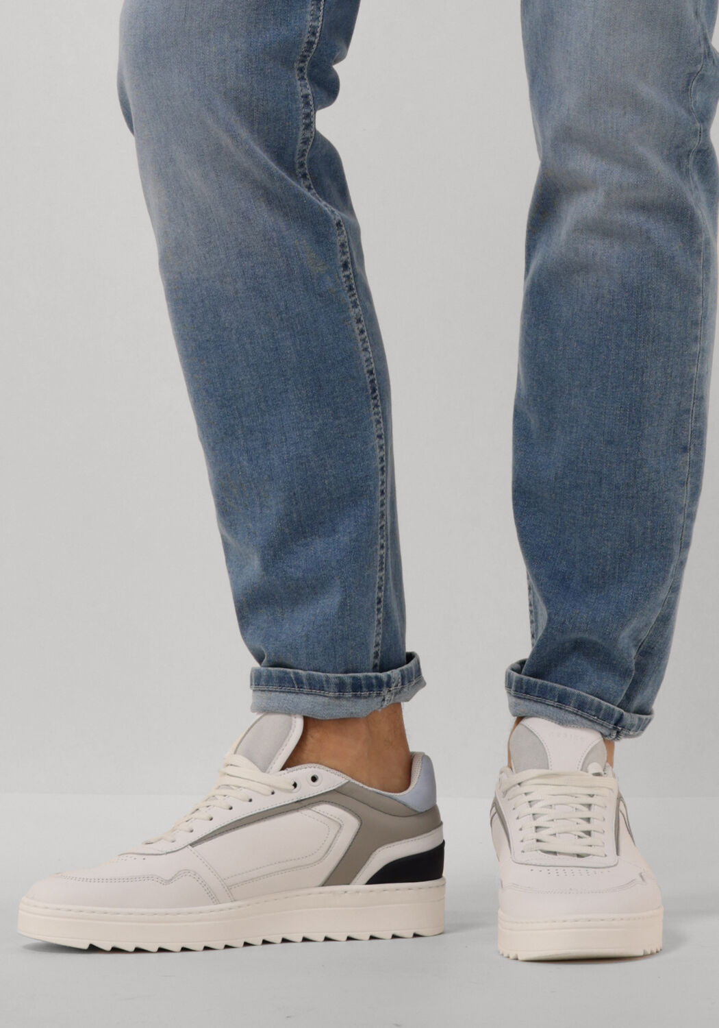 witte nubikk lage sneakers cliff cane