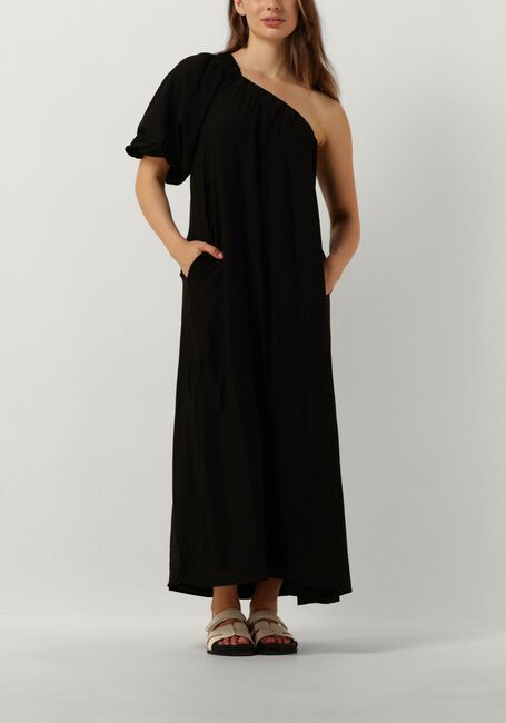Zwarte CO'COUTURE Maxi jurk HERA ASYM PUFF DRESS - large
