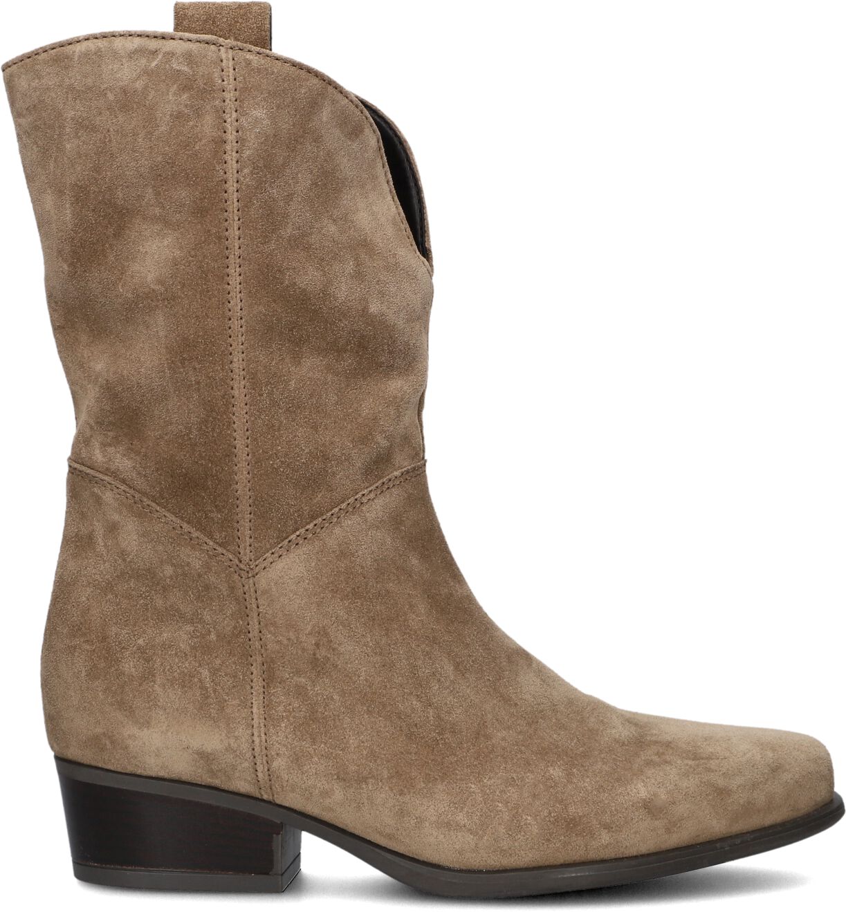 Gabor Cowboylaarzen Dames 672.1, Maat: 35, Materiaal: Suède, Kleur: Taupe
