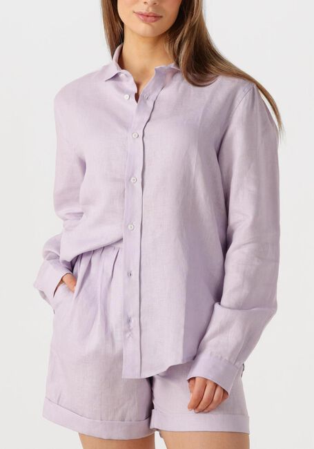 Lila RESORT FINEST Blouses SHIRT 100% LINEN - large