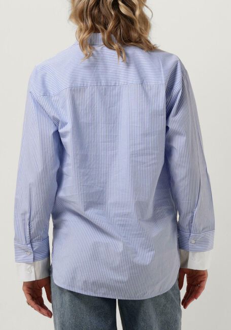 Lichtblauwe CO'COUTURE Blouses DOUBLE CUFF STRIPE SHIRT - large