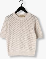 Ecru MOS MOSH T-shirt MMKARIN MARISOL SS LINEN KNIT Ecru MOS MOSH T-shirt MMKARIN MARISOL SS LINEN KNIT - medium