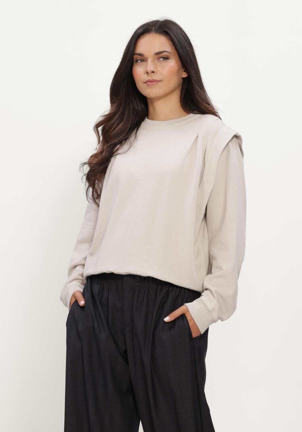 Beige ISABEL MARANT Sweater SOLDY SWEAT SHIRT - large