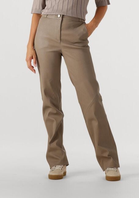 Taupe STUDIO AR Wijde broek MALEAH - large