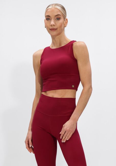 Bordeaux HOUSE OF GRAVITY Top CROSS CROP TOP - large