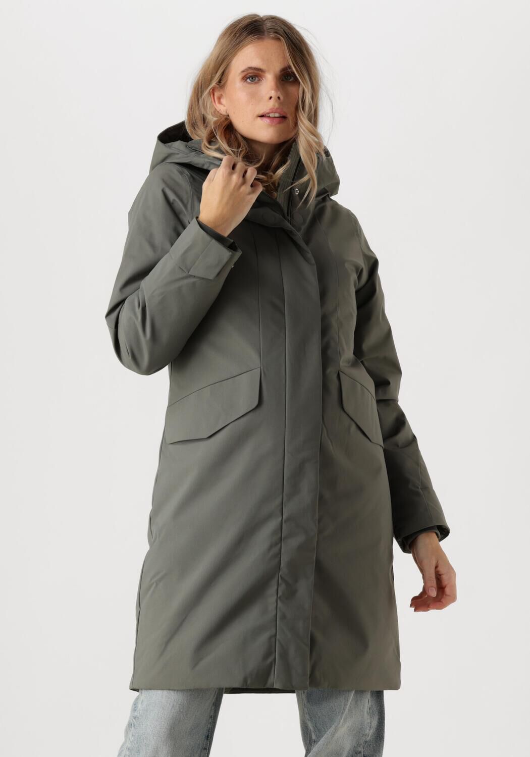 Elvine Gewatteerde Jas Dames Signy, Maat: M, Kleur: Donkergrijs