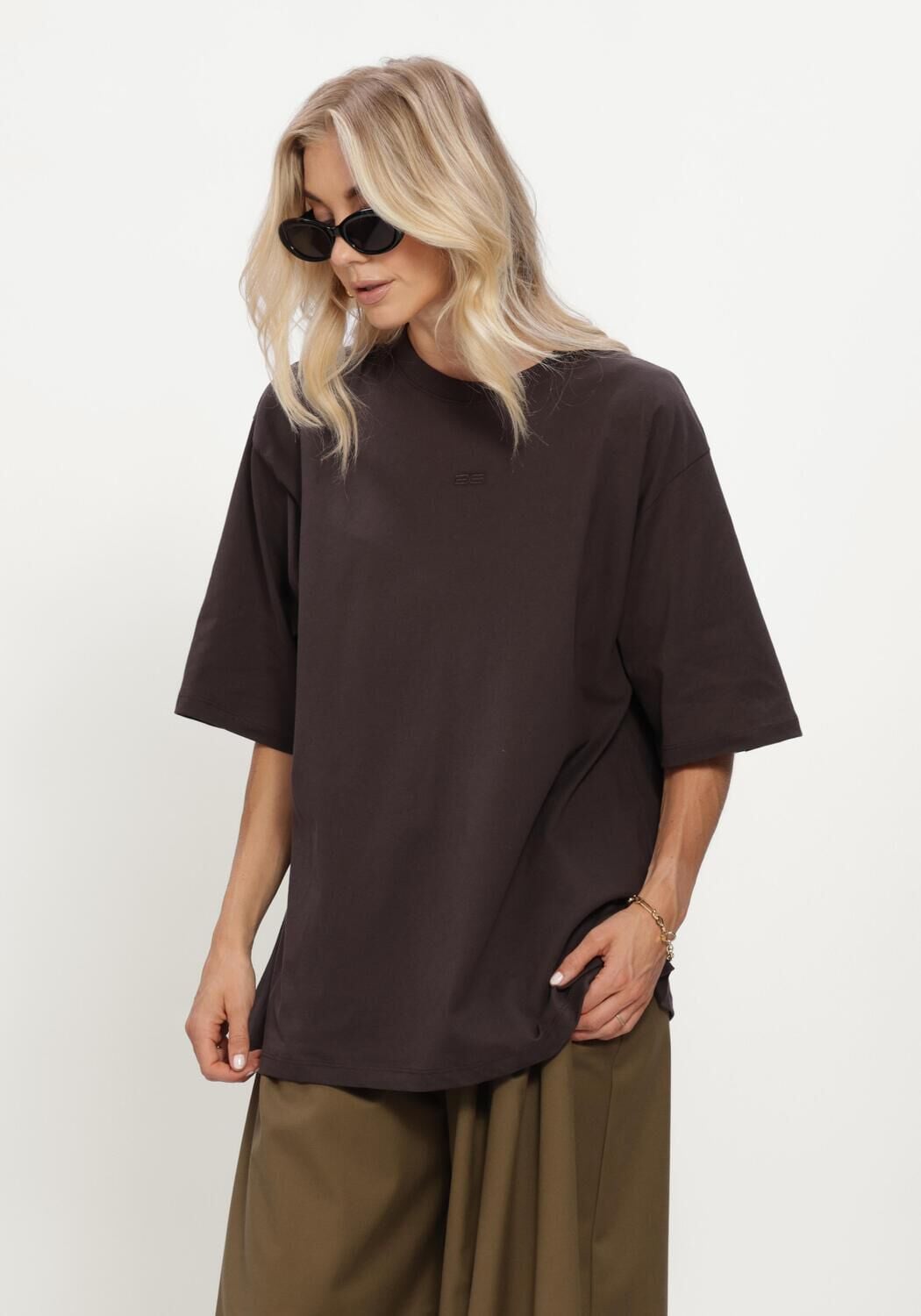 Bruine GESTUZ Tops & T-shirts GZTIMUNE TEE - large