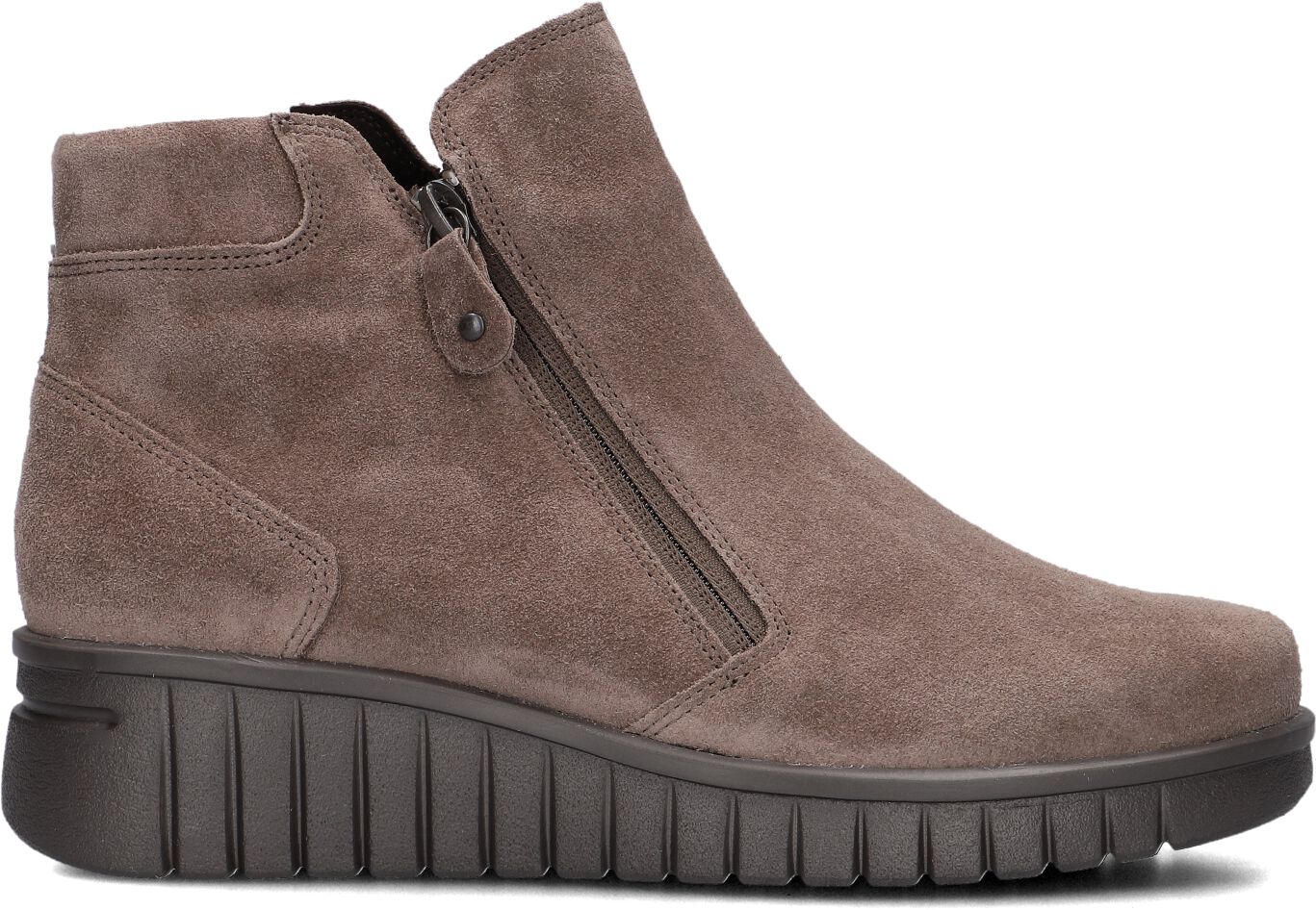 Hartjes Enkelboots Dames Sue Rits H Booty, Maat: 39, Materiaal: Suède, Kleur: Taupe