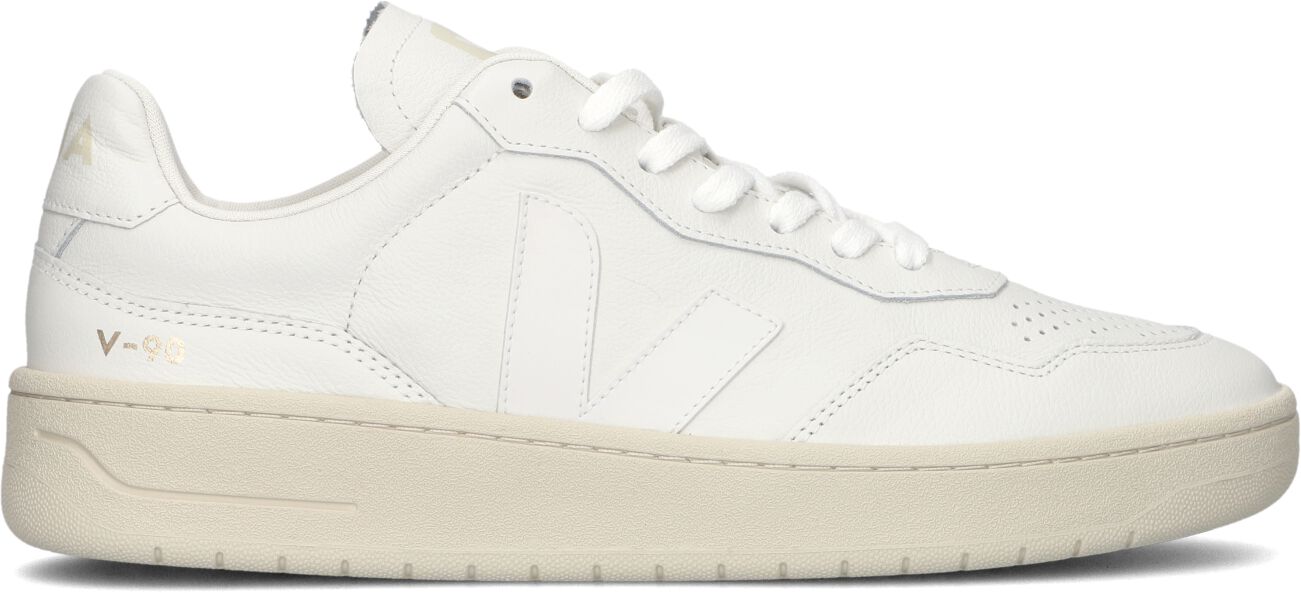 Veja Lage Sneakers Heren V-90, Maat: 41, Materiaal: Leer, Kleur: Wit