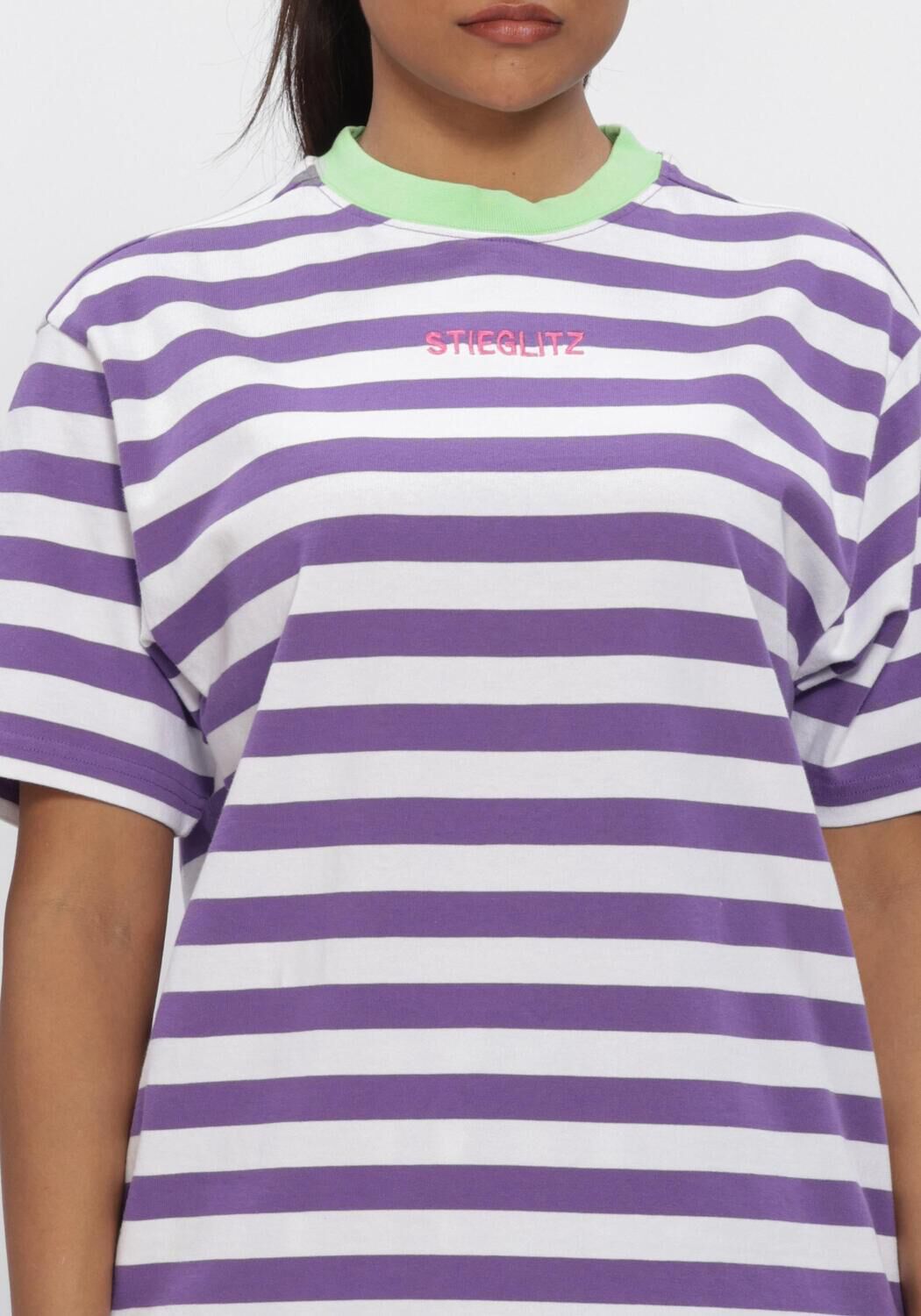 Paarse STIEGLITZ T-shirt JOANA REGULAR T SHIRT - large