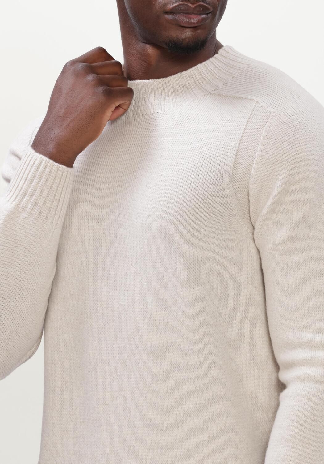 Beige GRAN SASSO Trui MOCK L/SLV - large