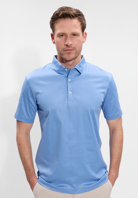 Lichtblauwe VALENZA Polo SUPIMA POLO SCHILLER COLLAR S/S - large