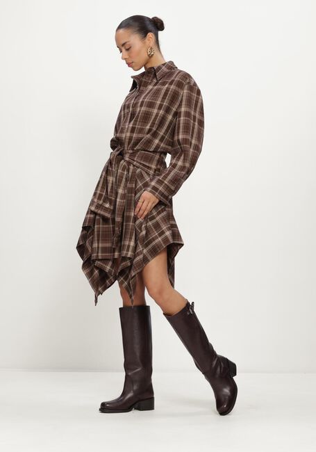 Bruine CO'COUTURE Rokken DAGNYCC CHECK TIE SKIRT - large